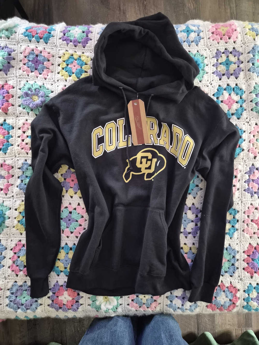 NWT Colorado CU Black Hooded Sweatshirt